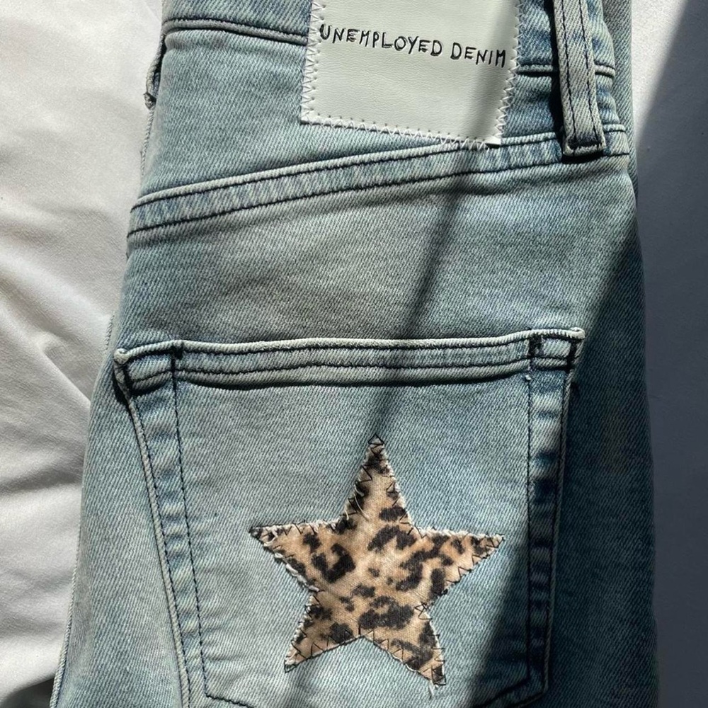 Unemployment Denim Patch Work Skinny Jeans Size 25